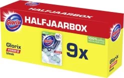 Glorix Power 5 Bleek Toiletblokken - 9 Stuks - Voordeelverpakking -Huishoudproducten Verkoop 1200x760