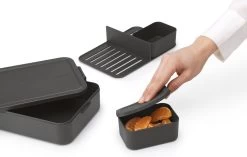 Brabantia Make & Take Bento Lunchbox Incl Bentobox - Large - Kunststof - Dark Grey -Huishoudproducten Verkoop 1200x762 2