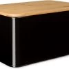Klarstein Granrosi Oklahoma Broodtrommel - 35,5 X 15,5 X 23 Cm - Brooddoos Met Snijplank - Metaal & Bamboe -Huishoudproducten Verkoop 1200x763 4