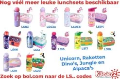 Broodtrommel + Drinkfles Unicorn | Lunchbox Voor Kinderen | Eenhoorn Roze LS03a -Huishoudproducten Verkoop 1200x789 4
