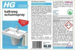 HG Kalkweg Schuimspray - 500ml - 100% Glans - Verwijdert En Voorkomt Kalk - Biologisch Afbreekbaar 13 HG Kalkweg Schuimspray - 500ml - 100% Glans - Verwijdert En Voorkomt Kalk - Biologisch Afbreekbaar -Huishoudproducten Verkoop 1200x791 2