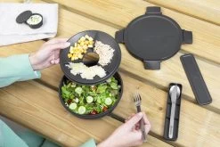 Brabantia Make & Take Salade Lunchbox - 1,3 L - Kunststof - Dark Grey -Huishoudproducten Verkoop 1200x800 46