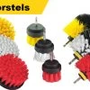 Kibani 9 Delige Borstelset Voor Boormachine - Wit, Rood, Geel - Voor Wielen, Tapijt, Bekleding, Beton En Steen | Schrobborstel – Boorborstel – Schuurborstel - Borstel Boormachine – Schoonmaakborstel – Reinigingsborstel – Tapijtreiniger - Borstelset -Huishoudproducten Verkoop 1200x802 2