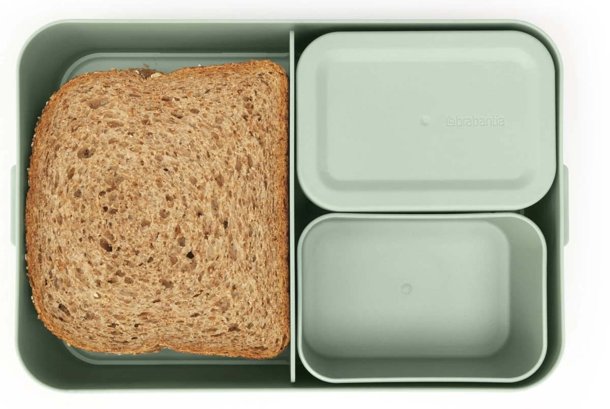 Brabantia Make & Take Bento Lunchbox Incl Bentobox- Large - Kunststof - Jade Green 6 Brabantia Make & Take Bento Lunchbox Incl Bentobox- Large - Kunststof - Jade Green - Afbeelding 4