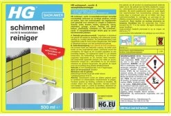 HG Schimmelreiniger - 500ml - De NR 1 Schimmelverwijderaar - Vernietigt De Hardnekkigste Schimmel - Geschikt Voor De Badkamer, Tegel-, Siliconenvoegen, Stucwerk -Huishoudproducten Verkoop 1200x814 1