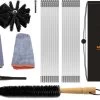 Schoorsteenveegset - 8 Meter - 2 Borstelkoppen - Professioneel - Schoorsteen Borstel - Veegkit - Haardset Voor Houtkachel - Flexibel - Schoorsteenveger - Pelletkachel Accessoires - Schoorsteen Reiniger - Geschikt Voor Boormachines