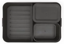 Brabantia Make & Take Bento Lunchbox Incl Bentobox - Large - Kunststof - Dark Grey -Huishoudproducten Verkoop 1200x820 1