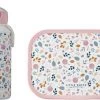 Mepal – Lunchset Campus (pu + Lb) – Pop-up Drinkfles En Broodtrommel Voor Kinderen – Spring Flowers – Little Dutch