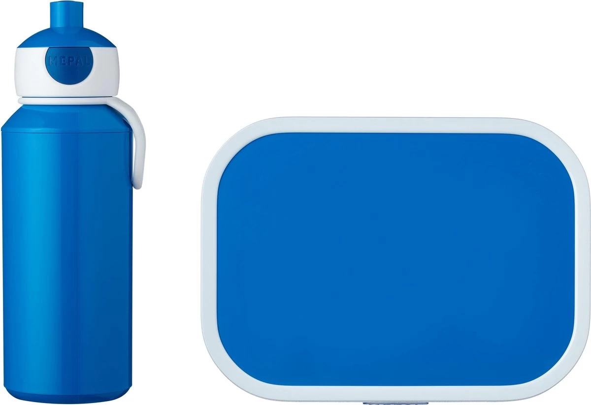 Mepal – Lunchset Campus (pu + Lb) – Pop-up Drinkfles En Broodtrommel Voor Kinderen – Blauw – Bento Box – Lekvrij 3 Mepal – Lunchset Campus (pu + Lb) – Pop-up Drinkfles En Broodtrommel Voor Kinderen – Blauw – Bento Box – Lekvrij