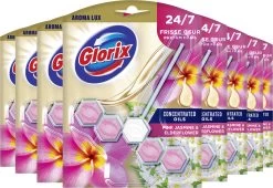 Glorix Aroma Lux Pink Jasmine & Elderflower Toiletblokken - 9 Stuks - Voordeelverpakking -Huishoudproducten Verkoop 1200x827 1