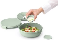 Brabantia Make & Take Salade Lunchbox - 1,3 L - Kunststof - Jade Green -Huishoudproducten Verkoop 1200x831 1
