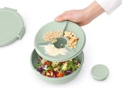 Brabantia Make & Take Salade Lunchbox - 1,3 L - Kunststof - Jade Green -Huishoudproducten Verkoop 1200x866 3