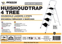 Benson Huishoudtrap 4 Treden - Anti Slip 15 Benson Huishoudtrap 4 Treden - Anti Slip -Huishoudproducten Verkoop 1200x866 4