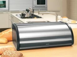 Brabantia Broodtrommel - Met Schuifdeksel - Matt Steel Fingerprint Proof -Huishoudproducten Verkoop 1200x890 2