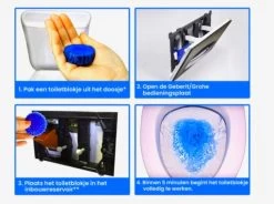 Merkloos Toiletblokjes Voor Inbouwreservoirs – WC-blokjes – Toiletblokken In Een Voordeelverpakking – 30 Stuks -Huishoudproducten Verkoop 1200x895 1