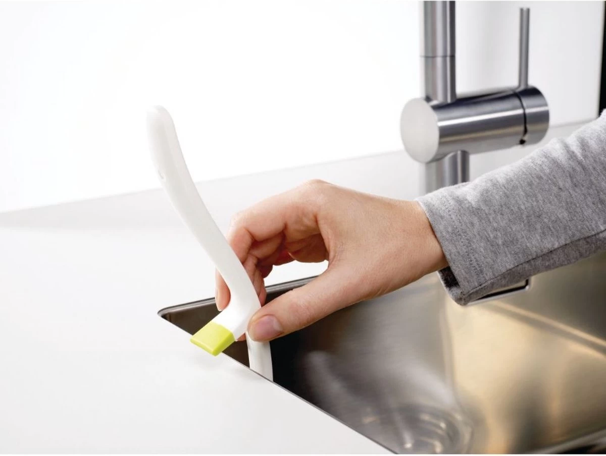 Joseph Joseph Edge Vaatwasborstel - Met Ingebouwde Gootsteensteun - Antraciet 6 Joseph Joseph Edge Vaatwasborstel - Met Ingebouwde Gootsteensteun - Antraciet - Afbeelding 4