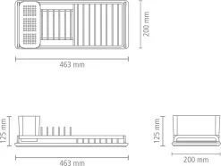 Brabantia SinkSide Afdruiprek Compact - Dark Grey -Huishoudproducten Verkoop 1200x906