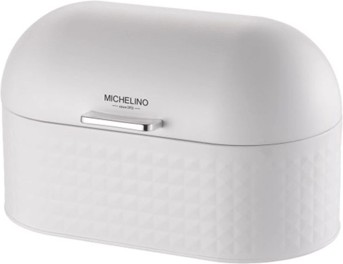 Michelino Broodtrommel - Wit - 33,5 X 19,5 X 20 Cm 3 Michelino Broodtrommel - Wit - 33,5 X 19,5 X 20 Cm
