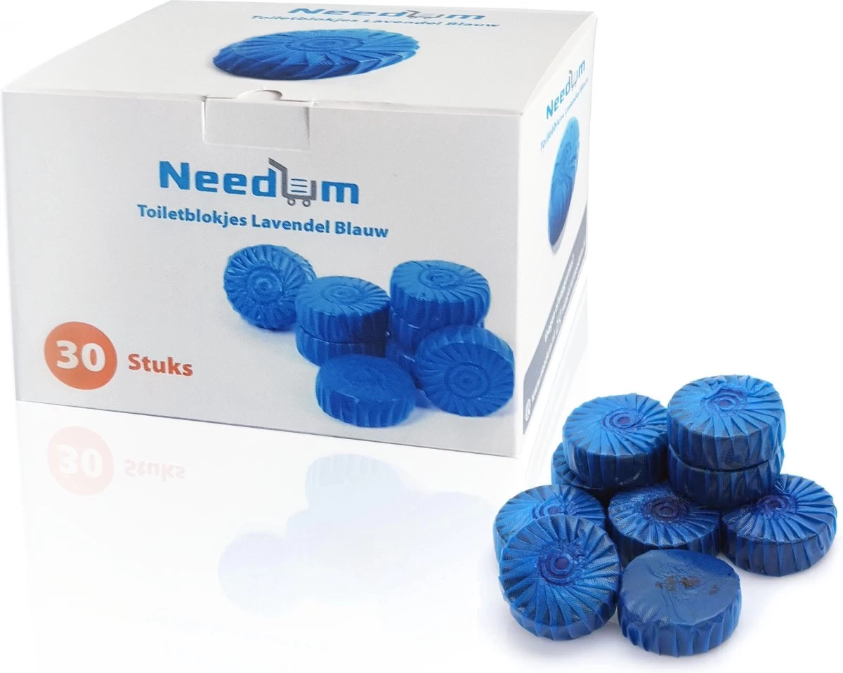 Needum ® Toiletblokjes Voor Inbouwreservoirs – WC-blokjes – Toiletblokken In Een Voordeelverpakking – 30 Stuks 3 Needum ® Toiletblokjes Voor Inbouwreservoirs – WC-blokjes – Toiletblokken In Een Voordeelverpakking – 30 Stuks
