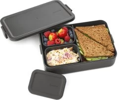 Brabantia Make & Take Bento Lunchbox Incl Bentobox - Large - Kunststof - Dark Grey -Huishoudproducten Verkoop 1200x979 1