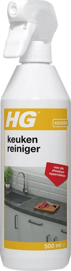 HG Keuken Reiniger - 500ml - Effectief En Hygiënisch - Voor Alle Afwasbare Oppervlakken -Huishoudproducten Verkoop 315x1200 1
