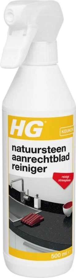 HG Natuurstenen Aanrechtbladreiniger - 500ml - Veilig In Gebruik - Streeploos Schoon - Dagelijkse Reiniging -Huishoudproducten Verkoop 329x1200 2