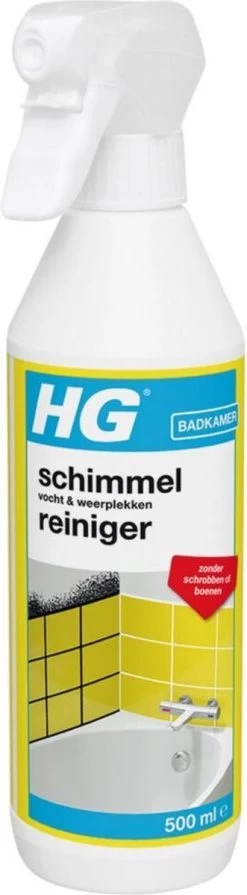 HG Schimmelreiniger - 500ml - De NR 1 Schimmelverwijderaar - Vernietigt De Hardnekkigste Schimmel - Geschikt Voor De Badkamer, Tegel-, Siliconenvoegen, Stucwerk -Huishoudproducten Verkoop 331x1200