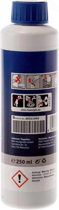 Bosch / Siemens Vaatwasser Reiniger - 250 Ml 8 Bosch / Siemens Vaatwasser Reiniger - 250 Ml -Huishoudproducten Verkoop 338x1200