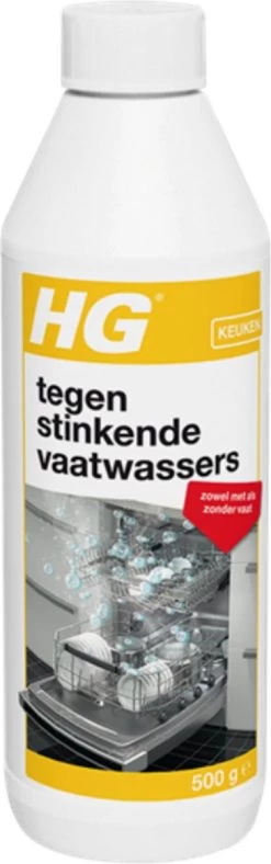 HG Tegen Stinkende Vaatwassers - 500gr - Voor Een Schone En Fris Ruikende Vaatwasser - Voor 12 Behandelingen