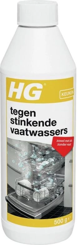 HG Tegen Stinkende Vaatwassers - 500gr - Voor Een Schone En Fris Ruikende Vaatwasser - Voor 12 Behandelingen -Huishoudproducten Verkoop 377x1200