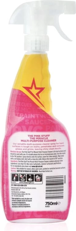 The Pink Stuff The Miracle Allesreiniger 750 Ml -Huishoudproducten Verkoop 396x1200 1