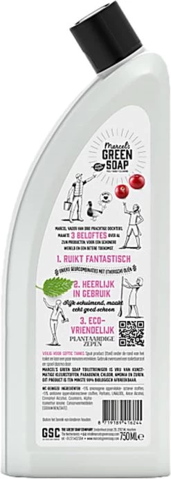 Marcel's Green Soap Toiletreiniger Patchouli & Cranberry - 750 Ml -Huishoudproducten Verkoop 429x1200