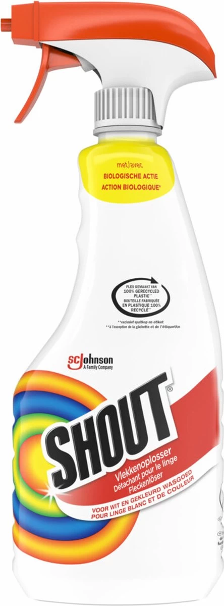 Mr Muscle Shout Vlekkenoplosser Triple Action - Spray - 2 X 500 Ml 3 Mr Muscle Shout Vlekkenoplosser Triple Action - Spray - 2 X 500 Ml