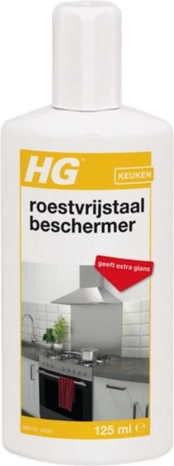 HG Roestvrijstaal Beschermer - 125ml - Snel En Eenvoudig - Laat RVS Weer Glanzen -Huishoudproducten Verkoop 450x1200 2