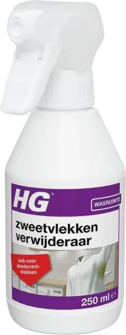 HG Zweetvlekkenverwijderaar - 250ml - Effectief Tegen Zweet- En Deodorantvlekken - Geschikt Voor Wit En Gekleurd Textiel -Huishoudproducten Verkoop 451x1200