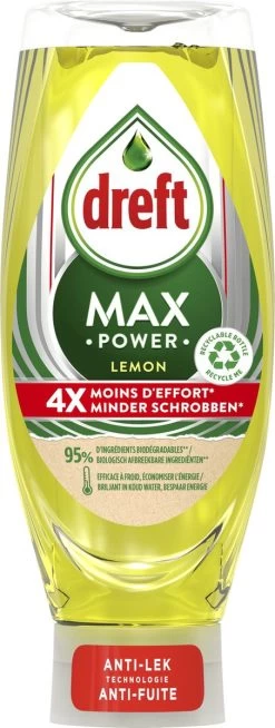 Dreft MaxPower - Lemon - Vloeibaar Afwasmiddel - Voordeelverpakking 8 X 640 Ml -Huishoudproducten Verkoop 453x1200 1