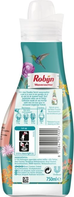 Robijn Collections Paradise Secret Wasverzachter - 4 X 30 Wasbeurten - Voordeelverpakking -Huishoudproducten Verkoop 456x1200