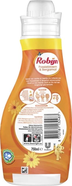 Robijn Classics Passiebloem & Bergamot Wasverzachter - 4 X 30 Wasbeurten - Voordeelverpakking -Huishoudproducten Verkoop 464x1200 10