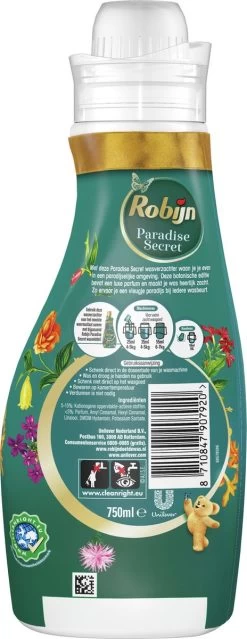Robijn Collections Paradise Secret Wasverzachter - 8 X 30 Wasbeurten - Voordeelverpakking -Huishoudproducten Verkoop 464x1200 2