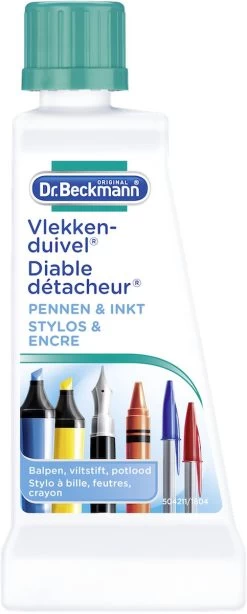 Dr. Beckmann Vlekkenduivel Pennen En Inkt 50 Ml -Huishoudproducten Verkoop 483x1200 1