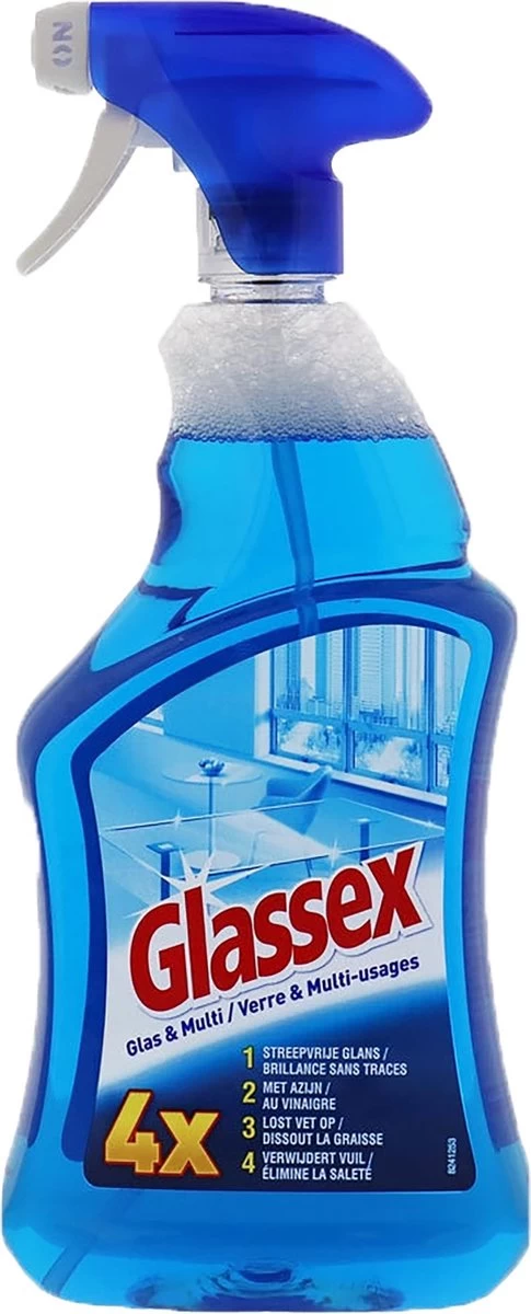 3 X Glassex Spray - Glas & Oppervlaktespray - Oppervlakte Spray - 3 X 750ml 4 3 X Glassex Spray - Glas & Oppervlaktespray - Oppervlakte Spray - 3 X 750ml - Afbeelding 2