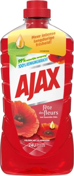 Ajax® Ajax Allesreiniger Fete De Fleur Rode Bloemen 1 Liter -Huishoudproducten Verkoop 508x1200 1