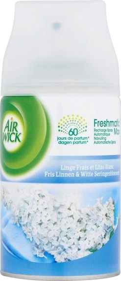 AIRWICK Freshmatic Automatische Spray Refill Frisse Linnen & Witte Bloemen Krimp - (3x250ml) -Huishoudproducten Verkoop 519x1200