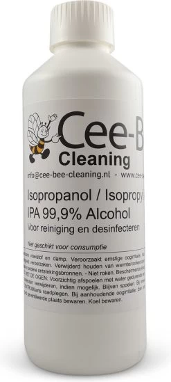 Cee-Bee Isopropanol | Isopropyl | IPA 99.9% Alcohol | 1000 Ml | 3 Flessen á 1 Liter | 3 Liter -Huishoudproducten Verkoop 540x1200