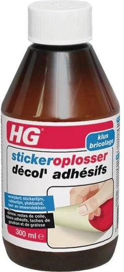 HG Stickerverwijderaar - 300ml - Eenvoudig In Gebruik - 100% Lijmrestenverwijdering -Huishoudproducten Verkoop 550x1200 1