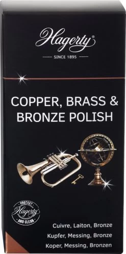 Hagerty Copper, Brass & Bronze Polish - Poetsmiddel Voor Koper, Messing En Brons 250 Ml