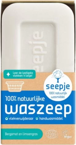 Seepje - Vast Wasmiddel - Waszeep/Vlekverwijderaar - Bergamot En Limoengras -Huishoudproducten Verkoop 630x1200