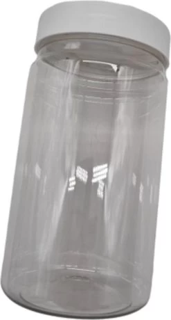 Ariko Jar | Lichtgewicht Kunststof Pot Met Schroefdeksel | 750ml | Potje Met Witte Deksel | Voorraadpot | Hervulbaar -Huishoudproducten Verkoop 645x1200 1