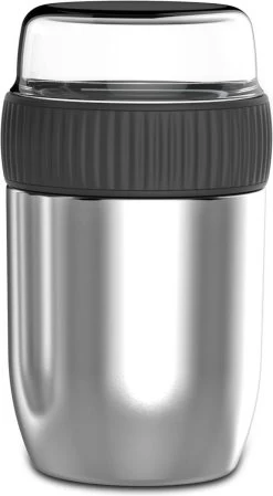 Coninx Thermos Lunchbox - Muesli Beker To Go - Isoleer Lunchpot - Yoghurtbeker To Go - Mueslibeker 840ml (600ml+240ml) - RVS -Huishoudproducten Verkoop 660x1200 1
