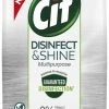 Cif Disinfect & Shine Wipes Doden 99,99% Van De Bacteriën Original Desinfecterende Schoonmaakdoekjes, Van 100% Biologisch Afbreekbaar Textiel 5 X 75 Doekjes -Huishoudproducten Verkoop 665x1200